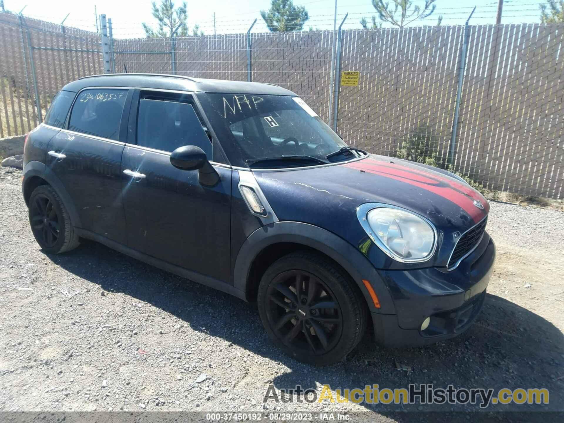 MINI COOPER COUNTRYMAN S, WMWZC3C56CWM26152