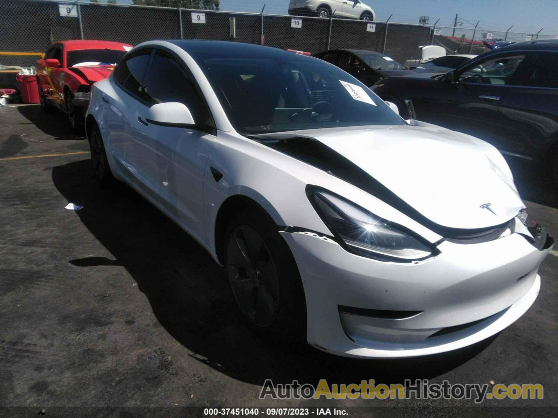 TESLA MODEL 3 LONG RANGE DUAL MOTOR ALL-WHEEL DRIVE, 5YJ3E1EB5NF257534