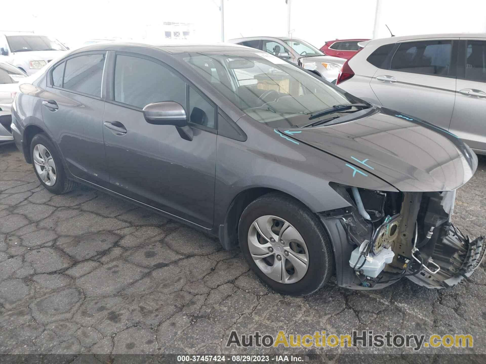 HONDA CIVIC SEDAN LX, 2HGFB2F54FH561455