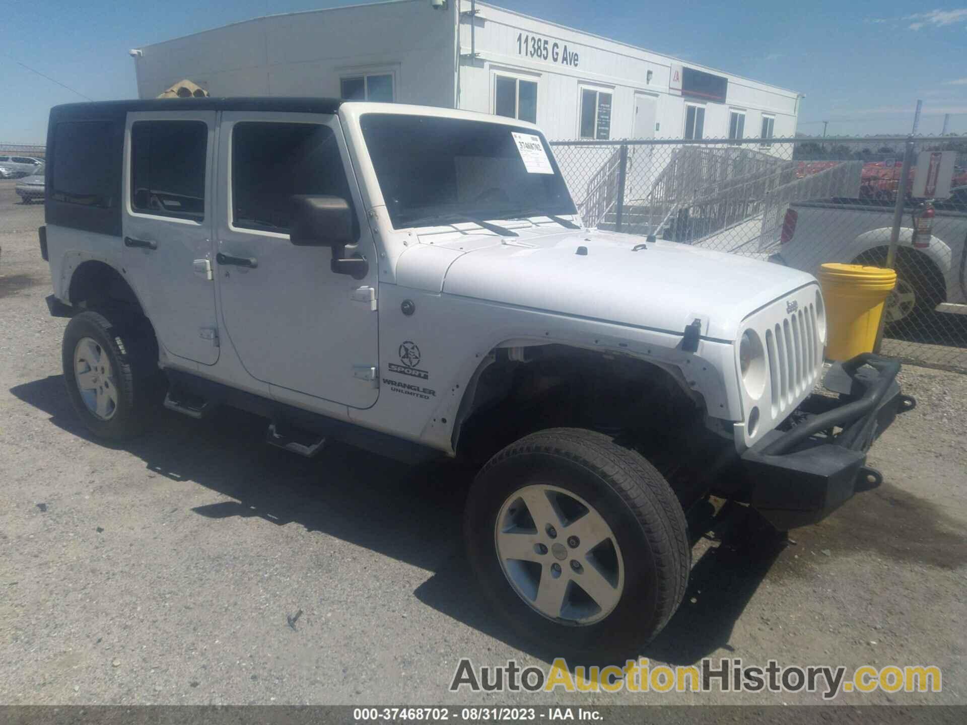 JEEP WRANGLER UNLIMITED SPORT, 1C4BJWDG4CL153516