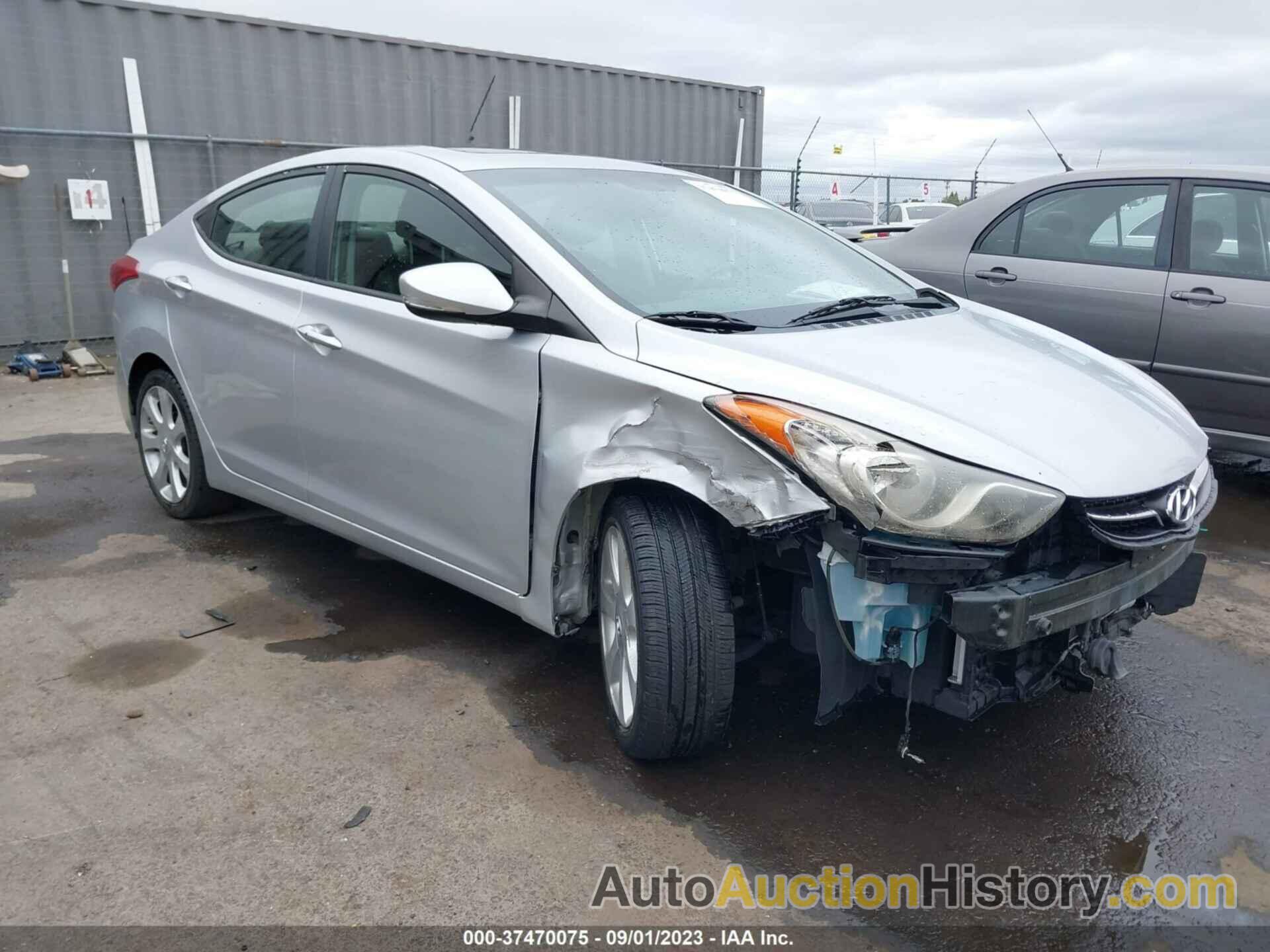 HYUNDAI ELANTRA LIMITED PZEV, KMHDH4AE4DU871666