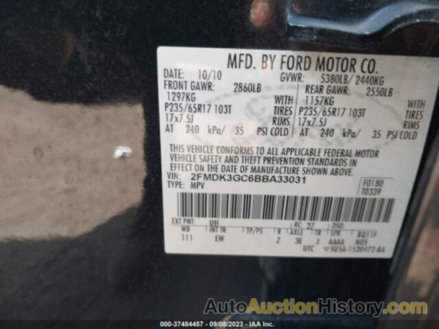 FORD EDGE SE, 2FMDK3GC6BBA33031