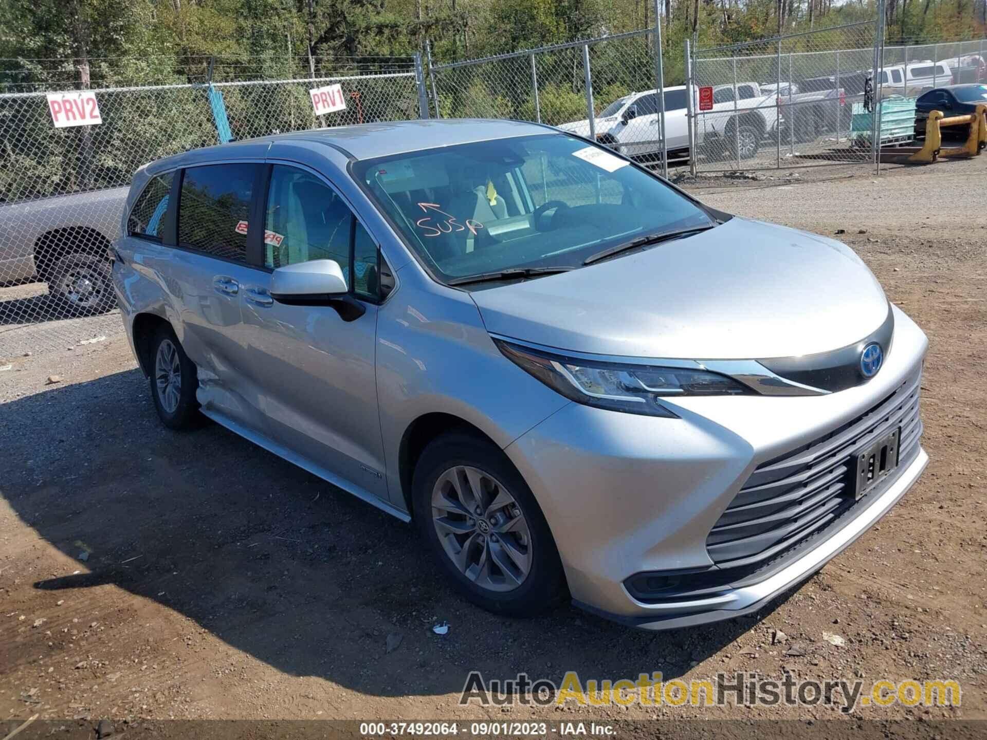 TOYOTA SIENNA LE, 5TDKRKEC9MS006928