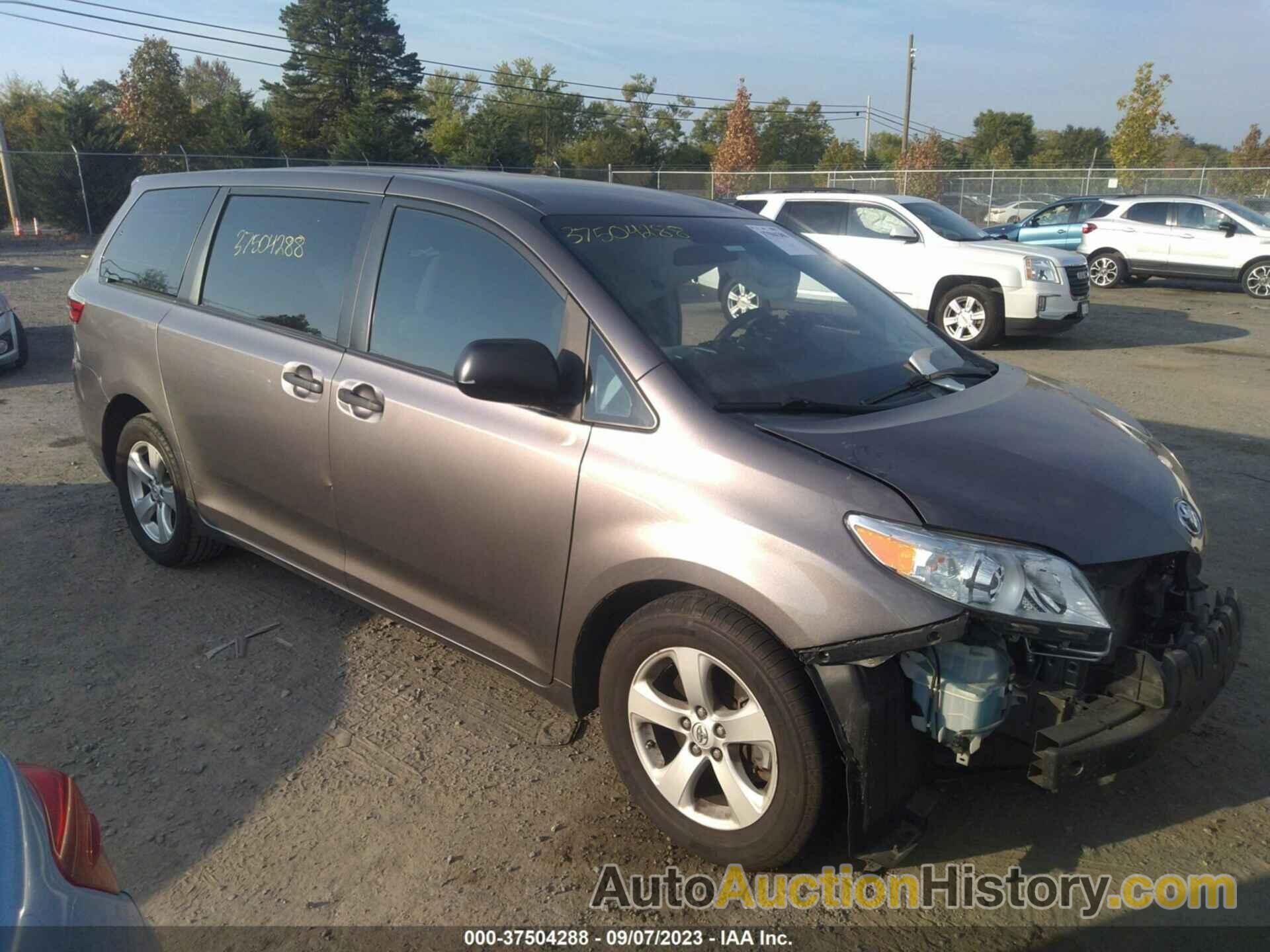 TOYOTA SIENNA L 7 PASSENGER, 5TDZK3DCXFS591581