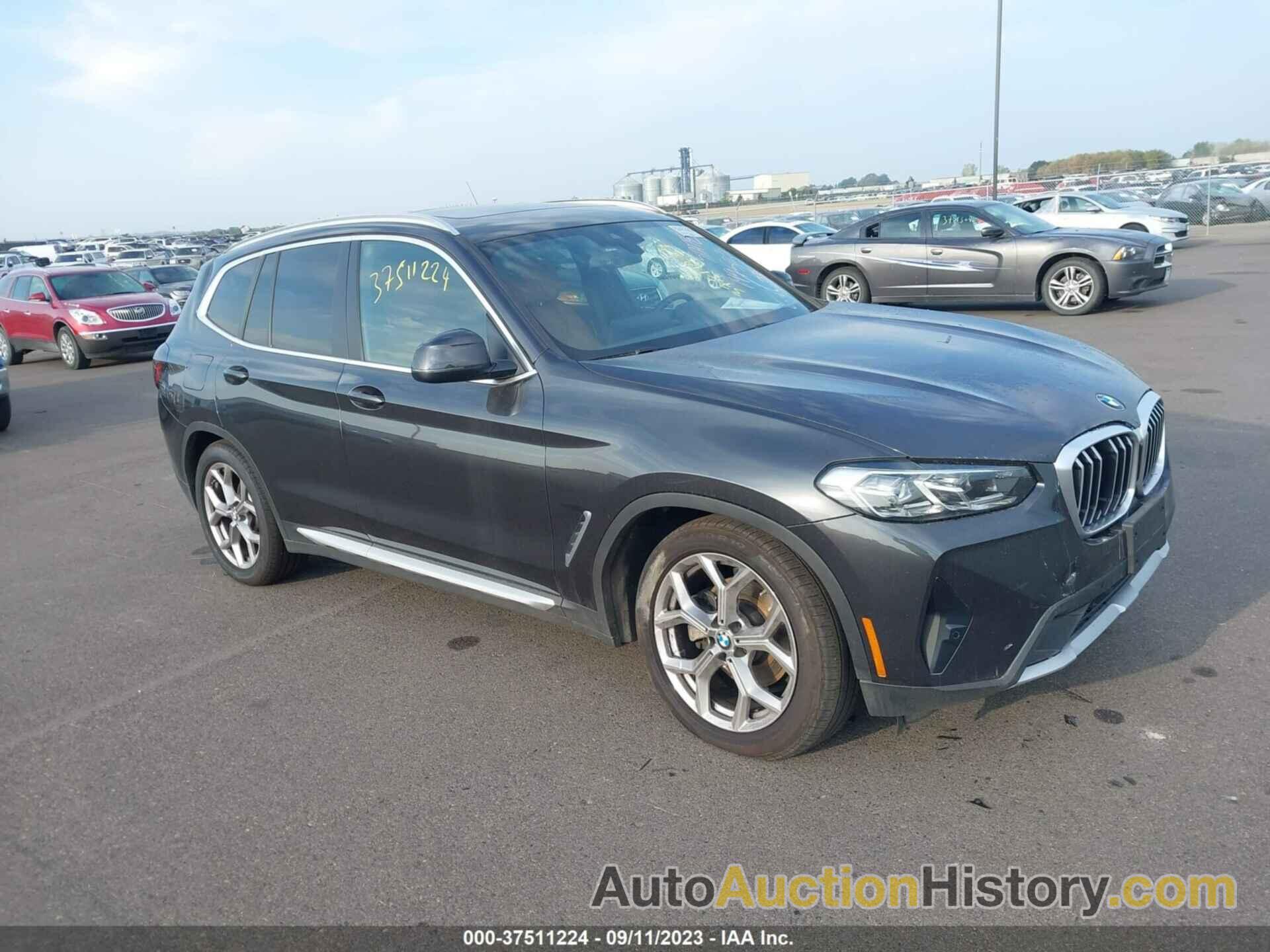 BMW X3 XDRIVE30I, 5UX53DP02N9L45655