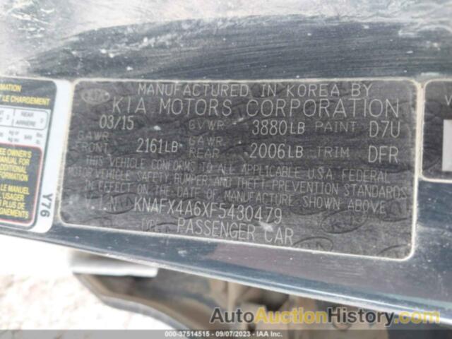 KIA FORTE LX, KNAFX4A6XF5430479