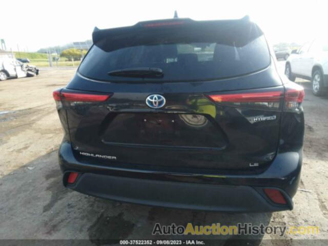 TOYOTA HIGHLANDER HYBRID LE, 5TDZARAH9MS506264