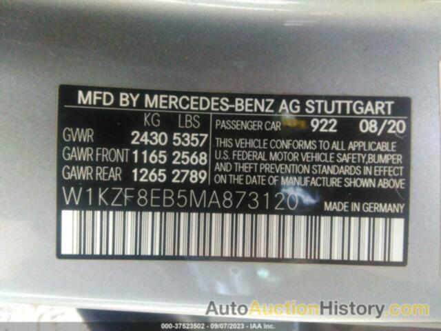 MERCEDES-BENZ E 350 4MATIC, W1KZF8EB5MA873120