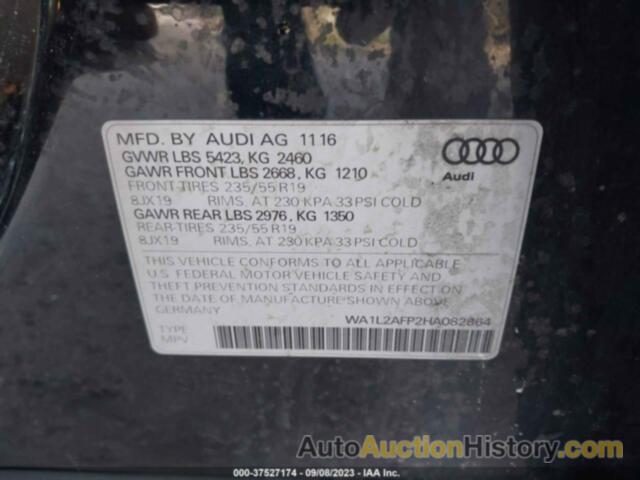 AUDI Q5 2.0T PREMIUM, WA1L2AFP2HA082864