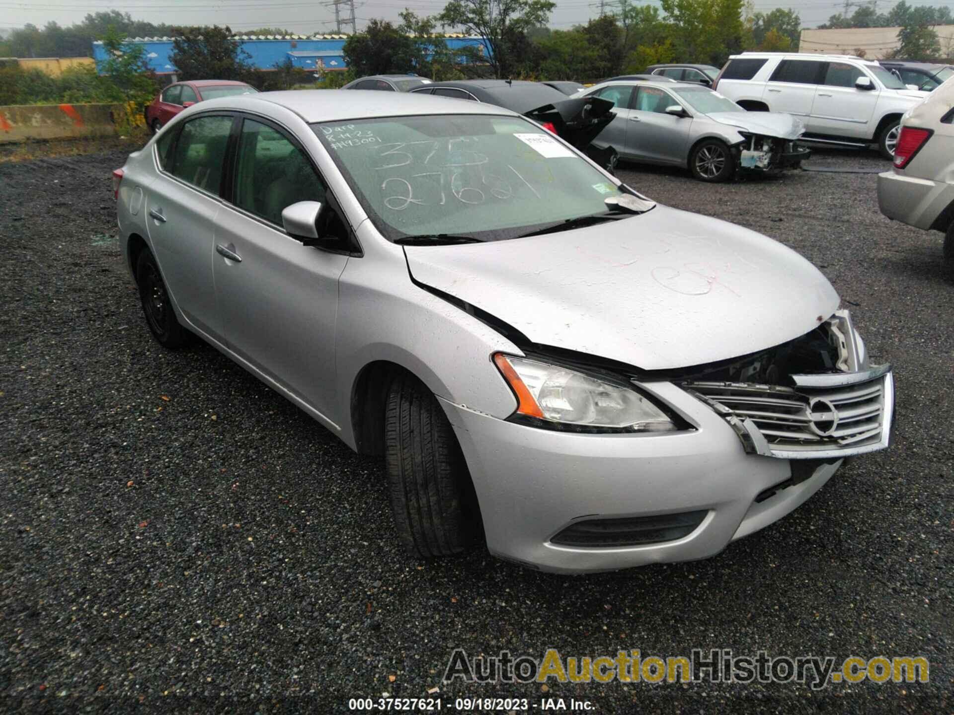 NISSAN SENTRA S, 3N1AB7AP8DL747389