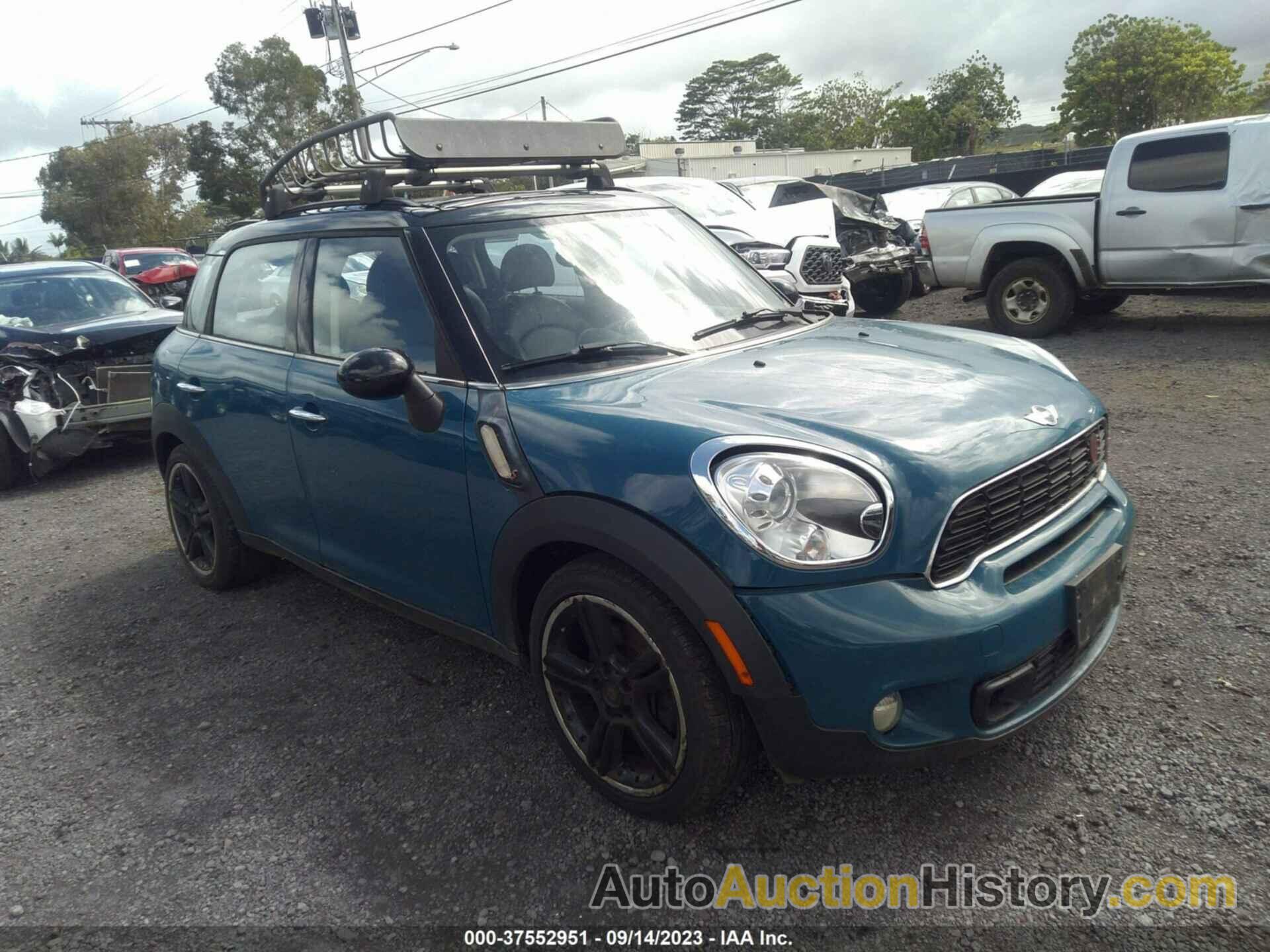 MINI COOPER COUNTRYMAN S, WMWZC3C56CWL84839