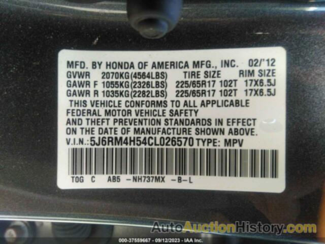 HONDA CR-V EX, 5J6RM4H54CL026570