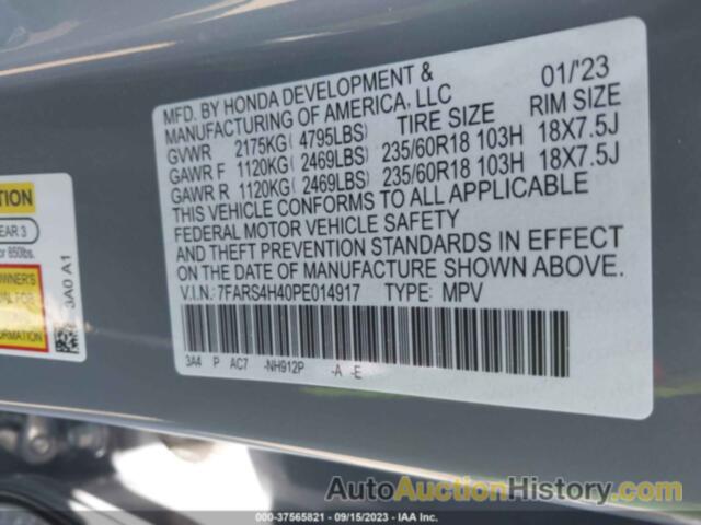 HONDA CR-V EX AWD, 7FARS4H40PE014917