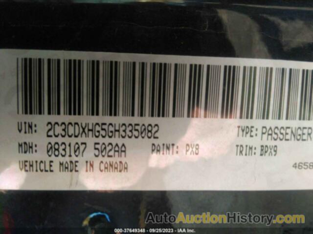 DODGE CHARGER SXT, 2C3CDXHG5GH335082