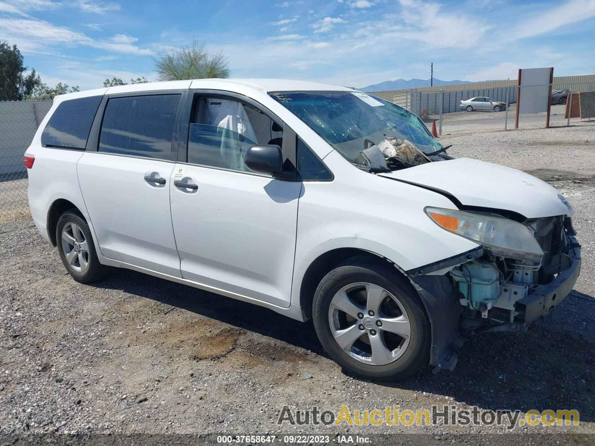 TOYOTA SIENNA L, 5TDZK3DCXGS703779