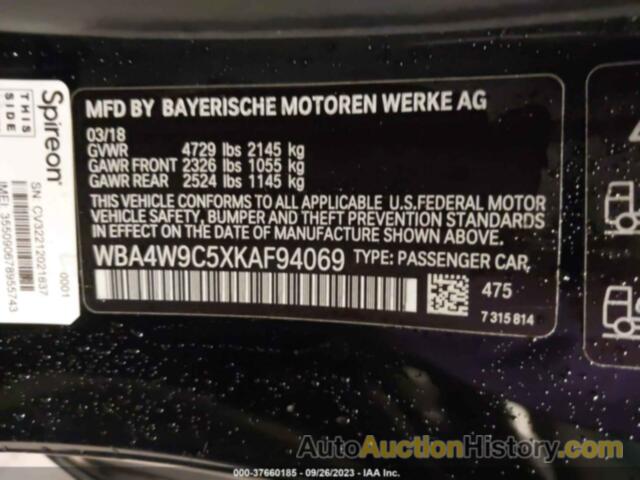 BMW 440I XDRIVE, WBA4W9C5XKAF94069