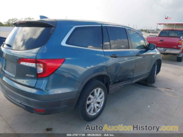 HONDA PILOT LX, 5FNYF6H16KB056935