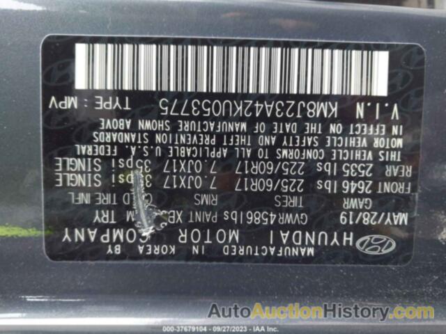 HYUNDAI TUCSON SE, KM8J23A42KU053775