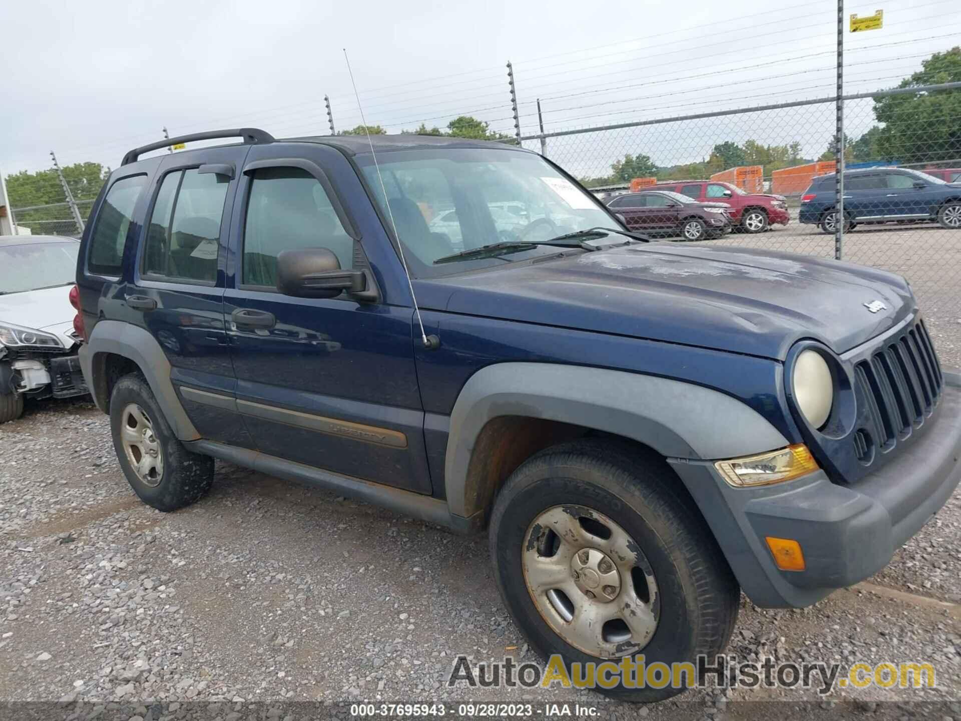 JEEP LIBERTY SPORT, 1J4GL48K07W522888