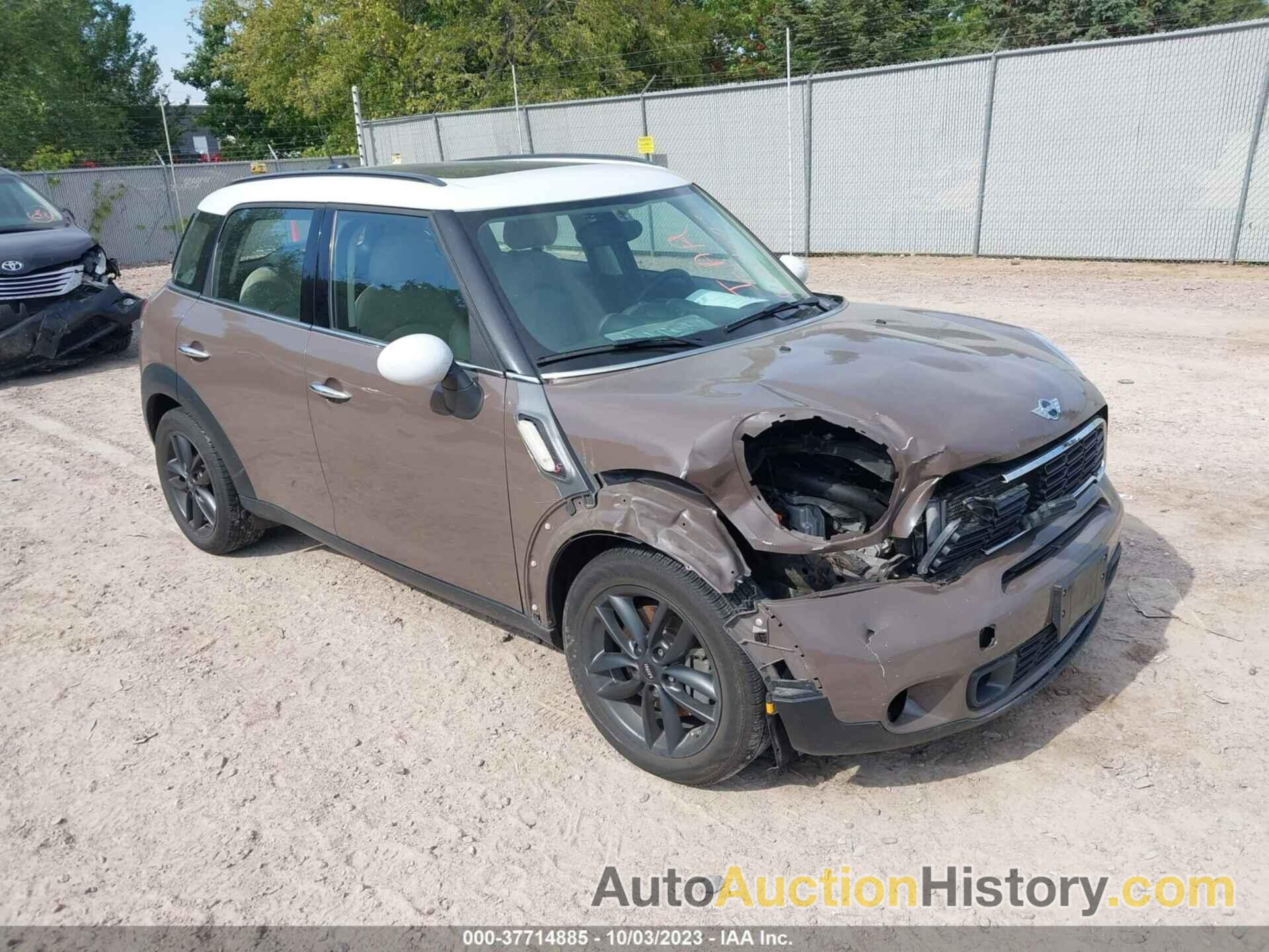 MINI COOPER COUNTRYMAN S, WMWZC3C54CWL88128