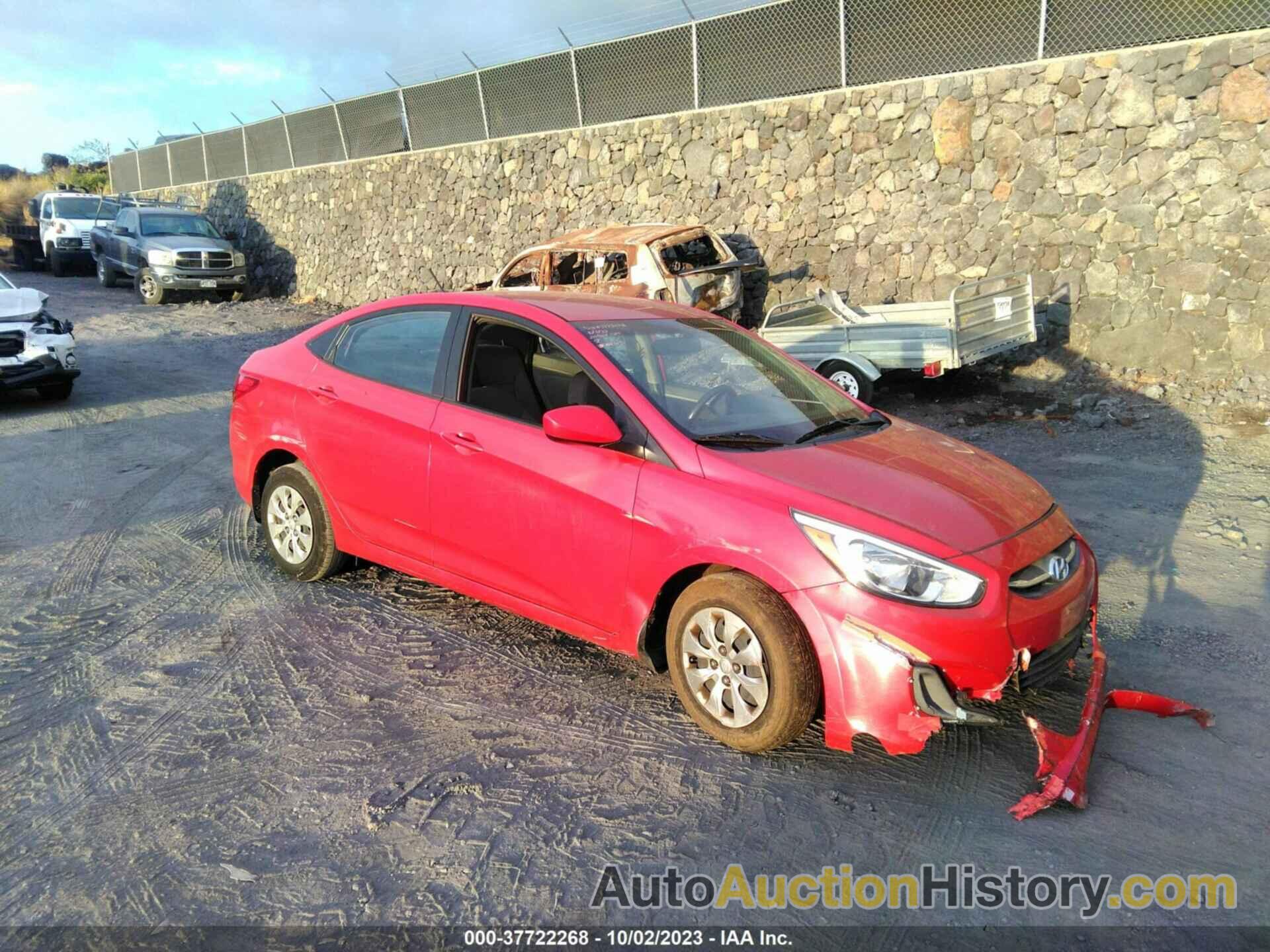 HYUNDAI ACCENT GLS, KMHCT4AE7FU872498