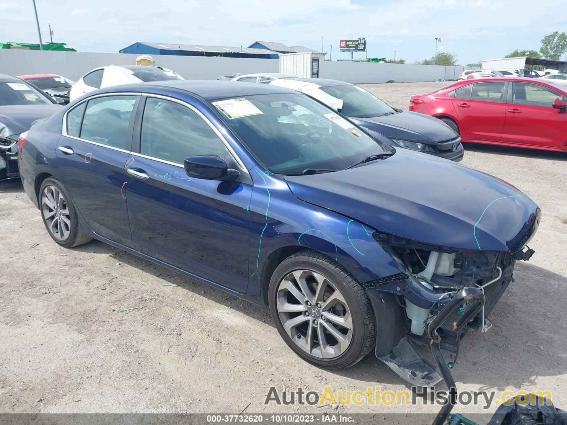 HONDA ACCORD SEDAN SPORT, 1HGCR2F57EA294338