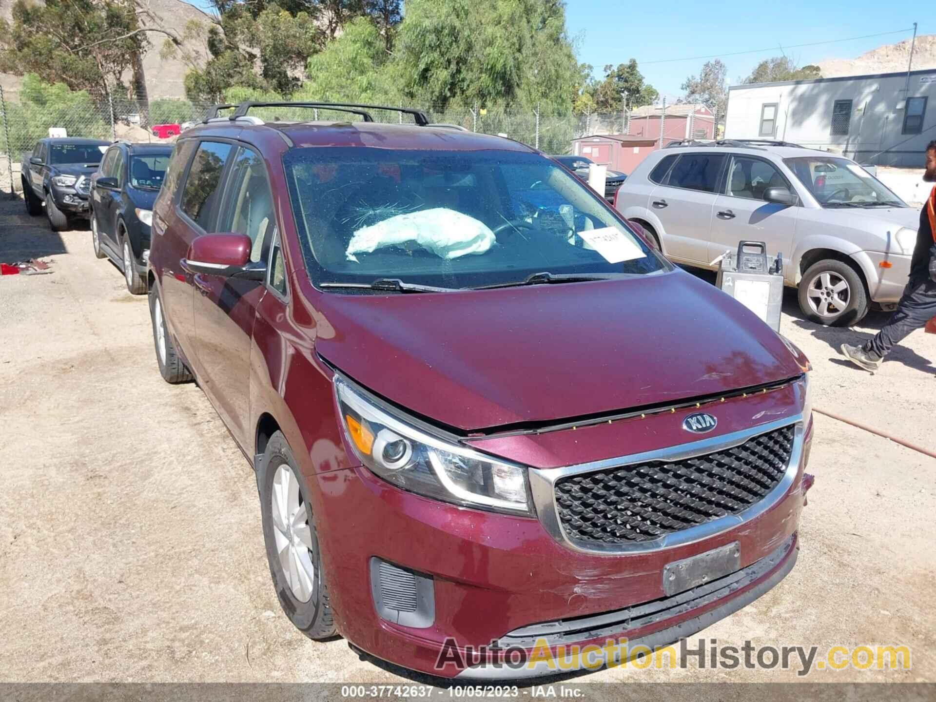 KIA SEDONA LX, KNDMB5C10G6168077