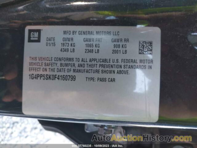 BUICK VERANO, 1G4PP5SK0F4160799