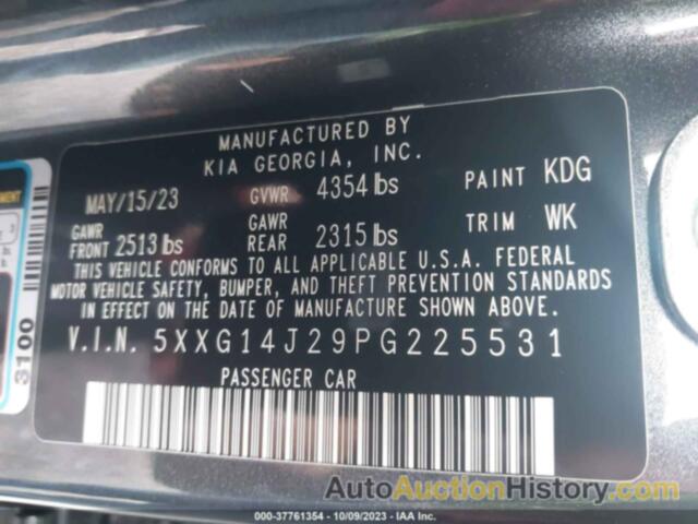 KIA K5 LXS, 5XXG14J29PG225531