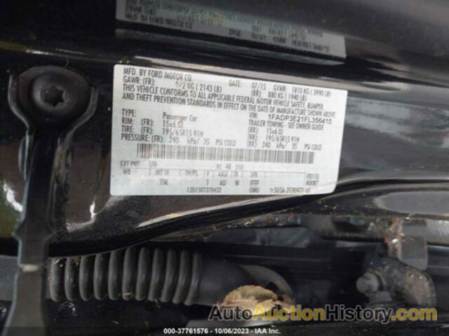 FORD FOCUS S, 1FADP3E21FL356415