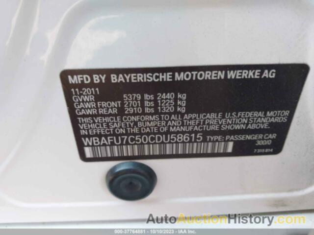 BMW 535I XDRIVE, WBAFU7C50CDU58615