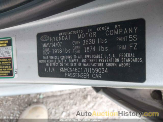 HYUNDAI ACCENT GLS, KMHCN46C17U159034