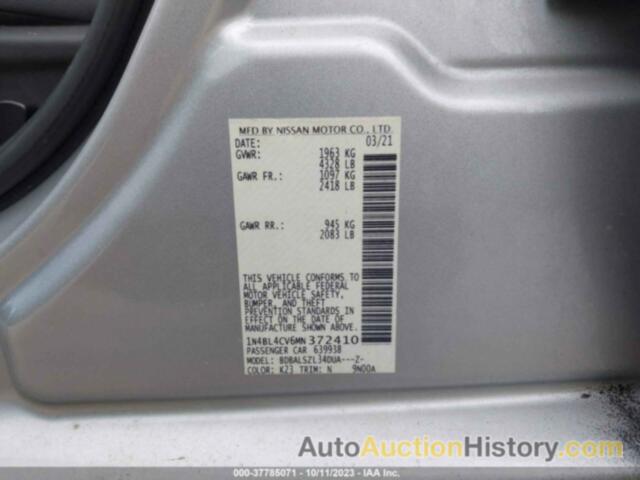 NISSAN ALTIMA SR FWD, 1N4BL4CV6MN372410