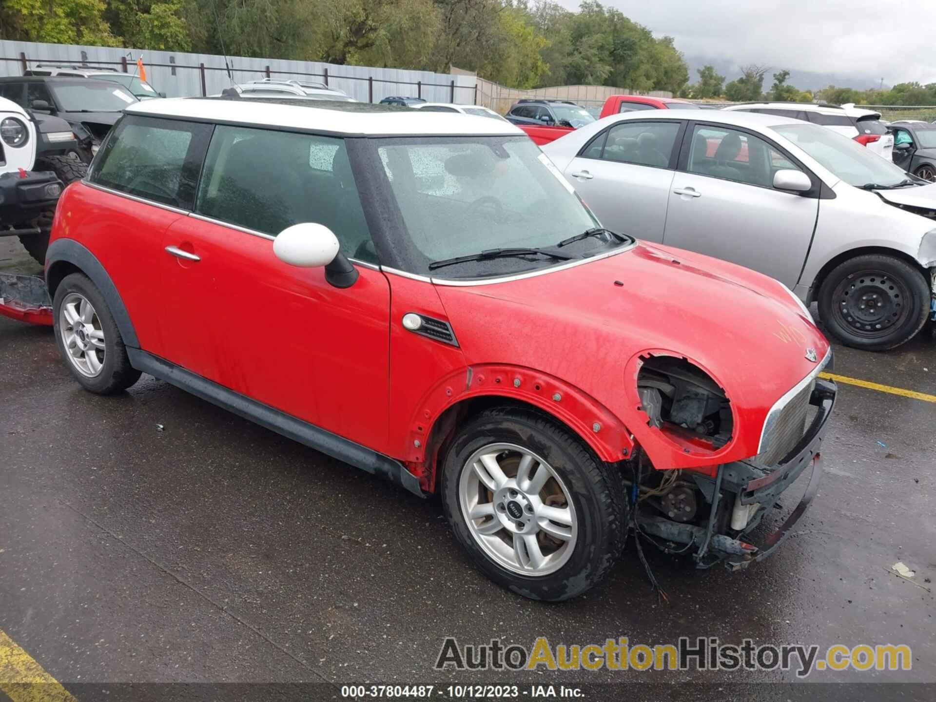 MINI COOPER HARDTOP, WMWSU3C50DT547972