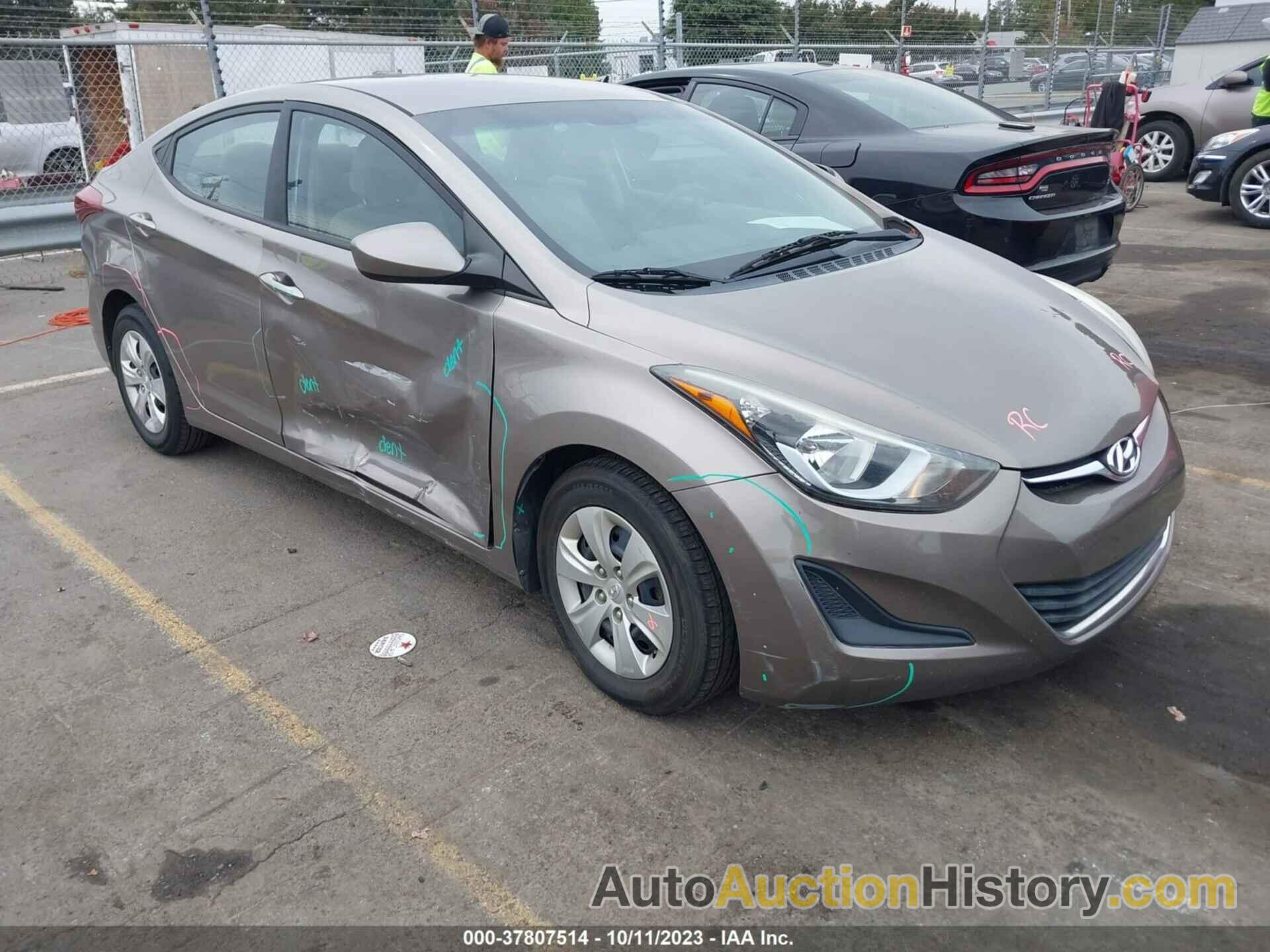 HYUNDAI ELANTRA SE, 5NPDH4AE3GH757502