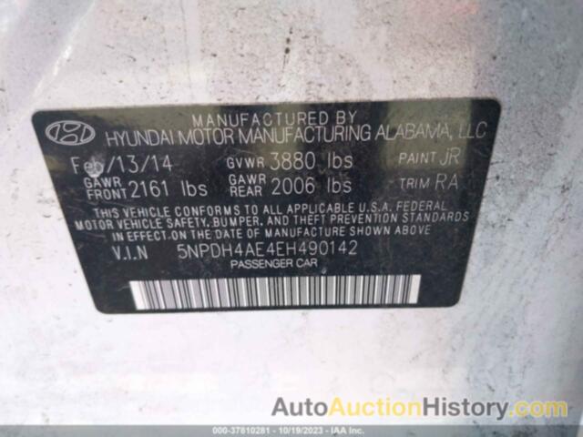 HYUNDAI ELANTRA SE, 5NPDH4AE4EH490142