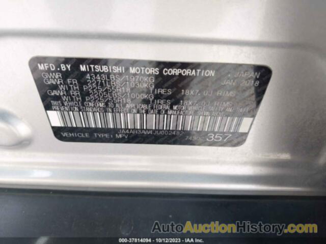 MITSUBISHI OUTLANDER SPORT 2.4 SE, JA4AR3AW4JU002482