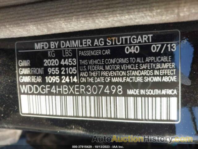 MERCEDES-BENZ C 250 SPORT/LUXURY, WDDGF4HBXER307498