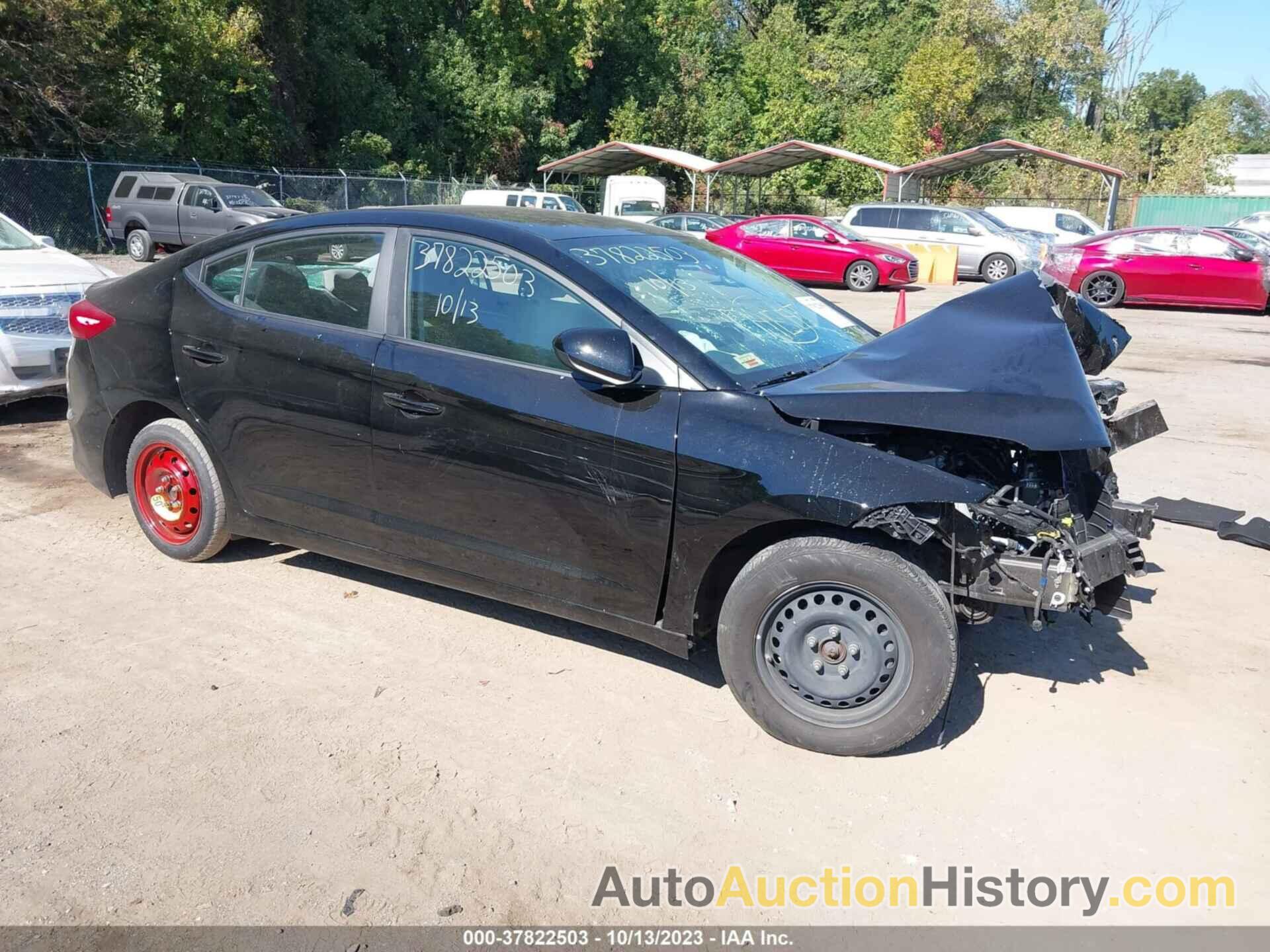 HYUNDAI ELANTRA SE, KMHD74LF6JU538311