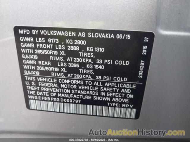 VOLKSWAGEN TOUAREG VR6 LUX, WVGEF9BPXGD000797