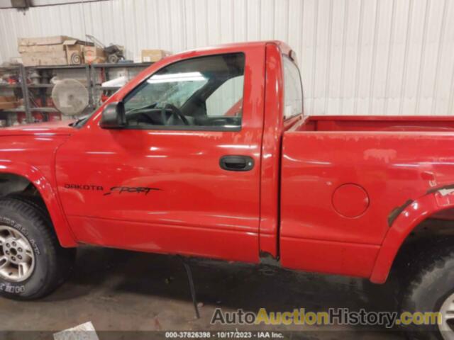 DODGE DAKOTA SLT/SPORT, 1B7GG26X4XS185601