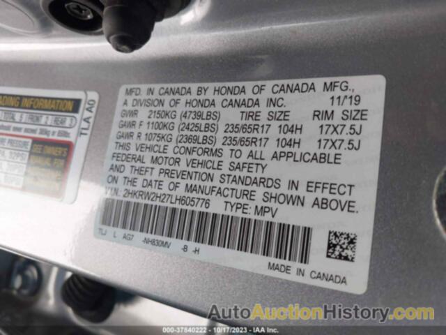 HONDA CR-V AWD LX, 2HKRW2H27LH605776
