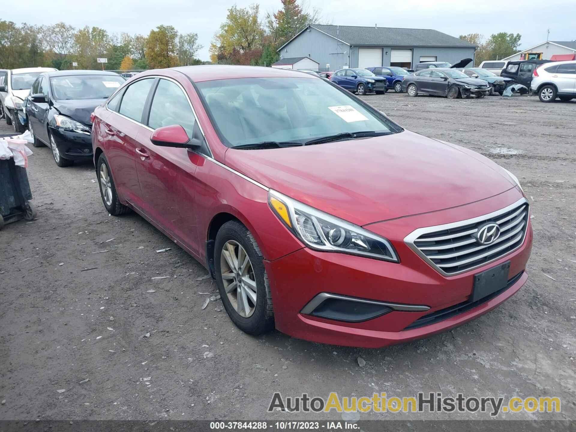 HYUNDAI SONATA 2.4L SE, 5NPE24AF9GH382293