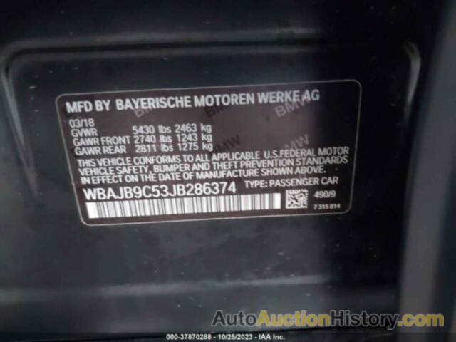 BMW M550I XDRIVE, WBAJB9C53JB286374