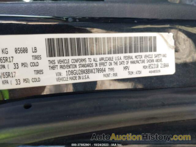 DODGE NITRO SXT, 1D8GU28K88W270964