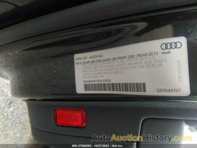 AUDI A4 45 PREMIUM, WAUDNAF47KA103526