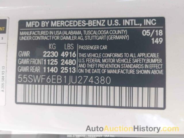 MERCEDES-BENZ AMG C 43 4MATIC, 55SWF6EB1JU274380