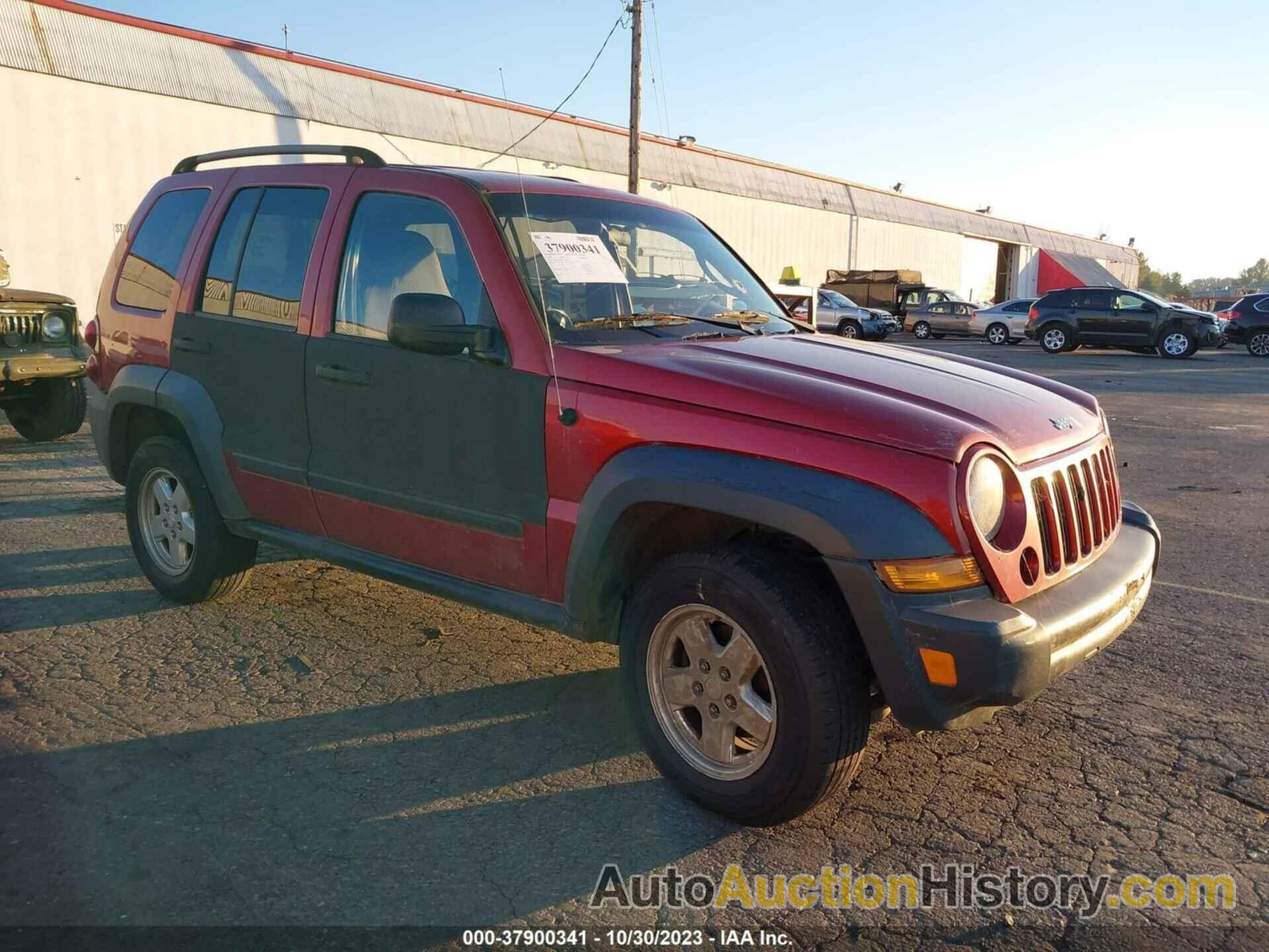 JEEP LIBERTY SPORT, 1J4GL48K36W192081