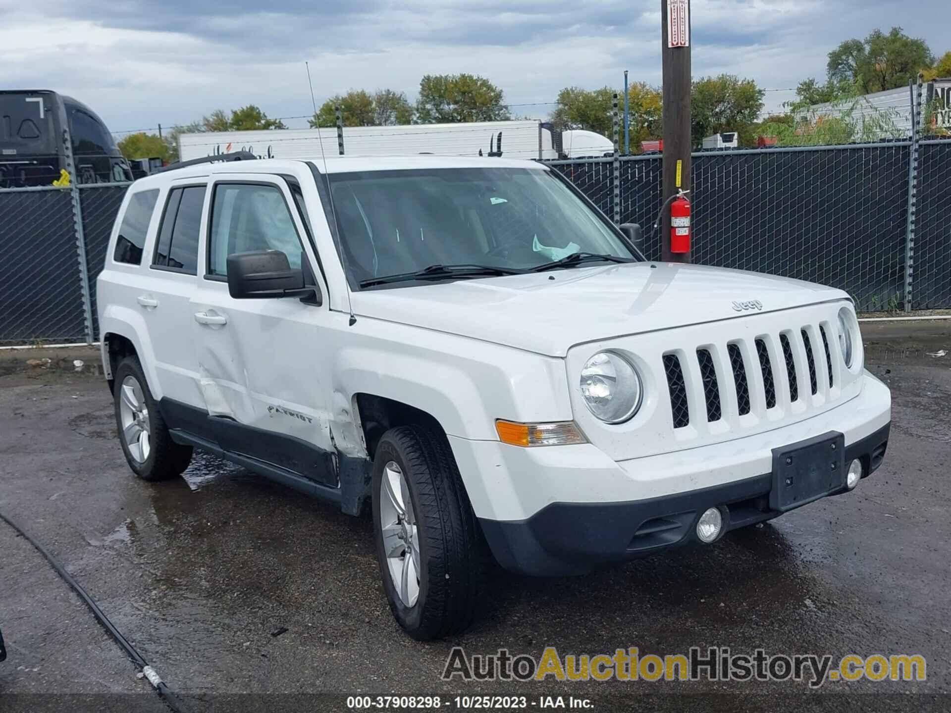 JEEP PATRIOT LATITUDE, 1C4NJRFB8DD180603