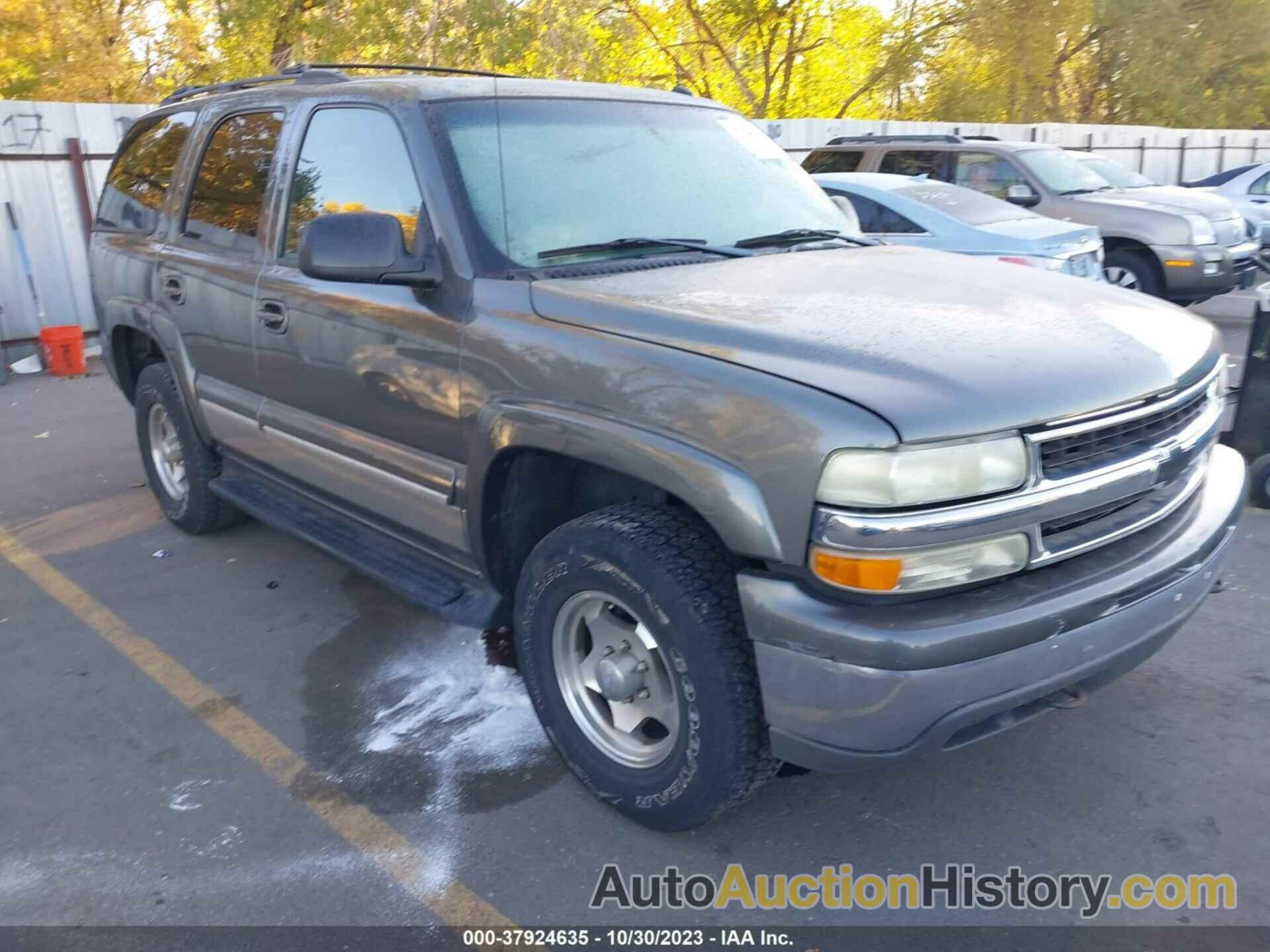 CHEVROLET TAHOE LT, 1GNEK13Z82J324284